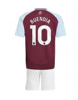 Aston Villa Emiliano Buendia #10 Hjemmedraktsett Barn 2024-25 Korte ermer (+ bukser)